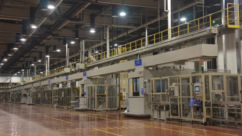 A Flexible Production Line For Engine Cylinder Heads And Transmission Valve Plates At A Port In Shanghai